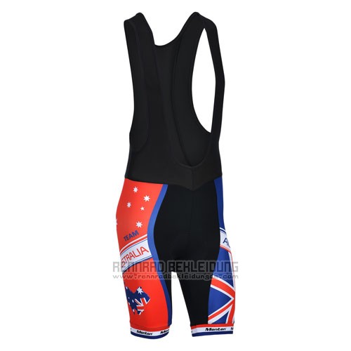 2014 Fahrradbekleidung Monton Champion Australien Trikot Kurzarm und Tragerhose